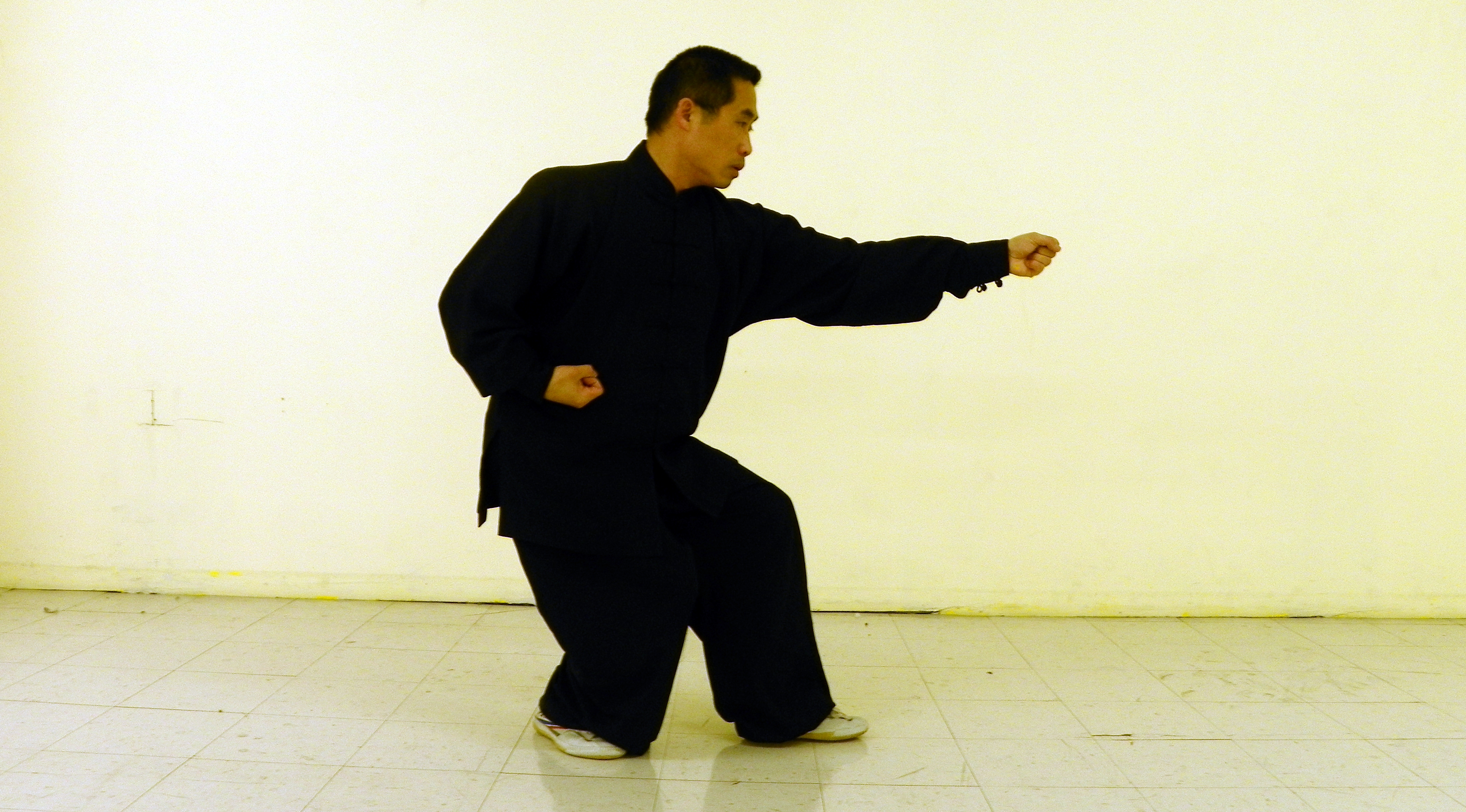 Yang Hai demonstrating Xing Yi Beng Quan, August 2013